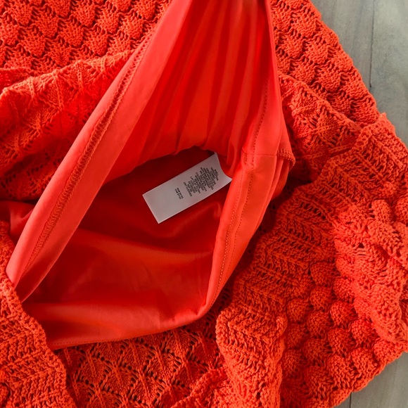 NWT ELIZA J CROCKET LINED HALTER DEEP ORANGE DRESS XL - Picture 7 of 11